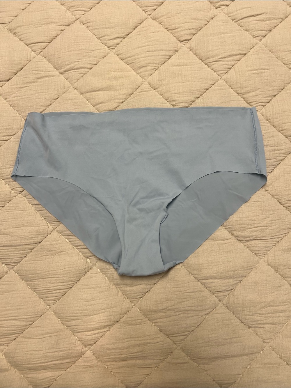 High-Waist Seamless Women’s Panties in Light Blue